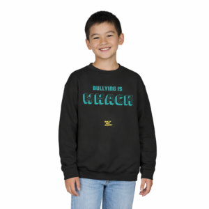 Bullying Is Whack Youth Crewneck Sweatshirt | Retro Kids Wear