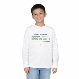 Don't Be Mean Behind the Screen Youth Long Sleeve | Internet Safety Tee